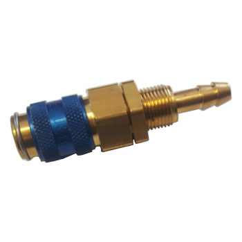 Szybkozłączka - gniazdo do przegrody na wąż 6.0 mm Niebieski Typ R21