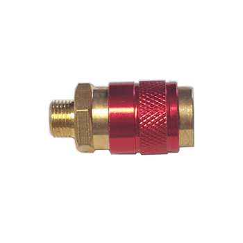 Szybkozłączka - gniazdo z gwintem zew. 1/8” Czerwona Typ R21