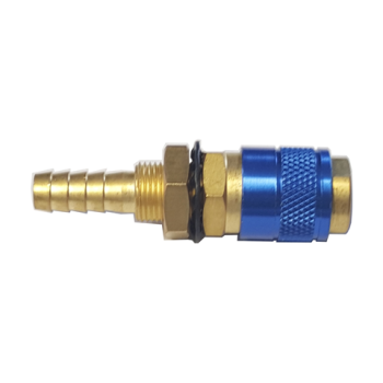 Szybkozłączka - gniazdo do przegrody na wąż 8.0 mm Niebieski Typ R21