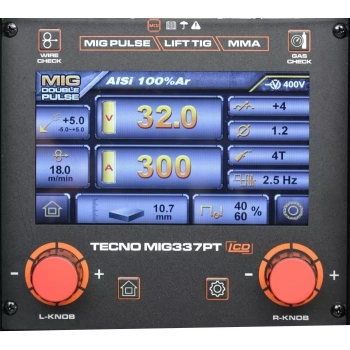 IDEAL TECNO MIG 337 PULSE SYNERGIC LCD + wózek