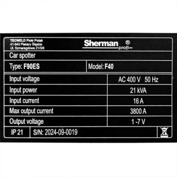 Sherman Car Spotter F40 400V