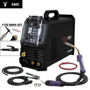 SPARTUS XPro MIG 200 DUAL PULSE pakiet MIG TIG MMA
