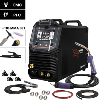 SPARTUS XPro MIG 260 DUAL PULSE pakiet MIG TIG MMA