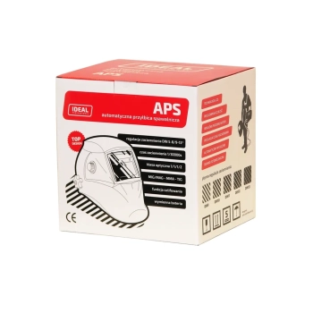 Przyłbica IDEAL APS-781G RED
