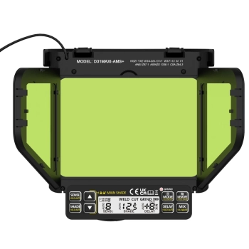 Przyłbica IDEAL APS Expert D31-MAXI-AMS+ PANORAMA BLACK TrueView+