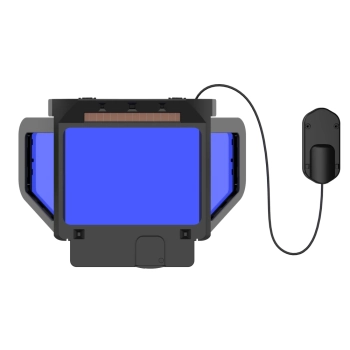 Przyłbica IDEAL APS Expert D43-MAXI-AMS+ PANORAMA BLUE TrueView+