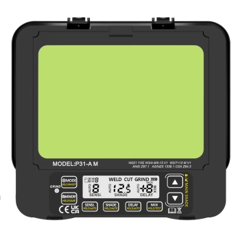 Przyłbica IDEAL APS Expert P31-A/M FS1-FLIP BLACK+RED TrueView+