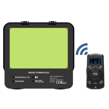 Przyłbica IDEAL APS Expert P33-MAXI-RC2-A/M-F1-FLIP GREY MATT TrueView+