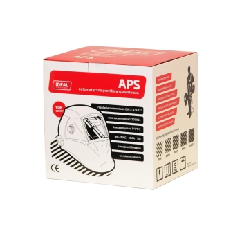 Przyłbica IDEAL APS Expert P33-MAXI-RC2-A/M-FS1-FLIP BLACK+RED TrueView+