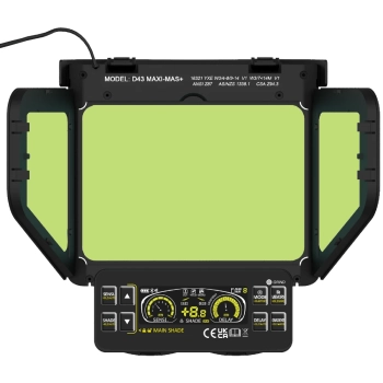 Przyłbica IDEAL APS Expert D43-MAXI-AMS+ PANORAMA BLACK TrueView+